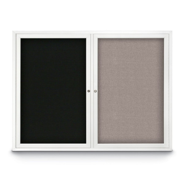 Corkboard, 48"x36", Cork/Satin
